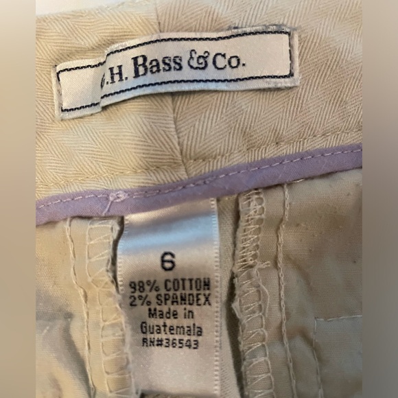 G H Bass & Co. Cream Capris Size 6 - Picture 2 of 5